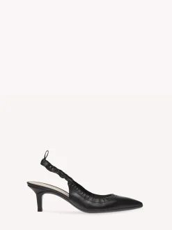 Pumps-Gianvito Rossi ALINA SLINGBACK BLACK LEATHER