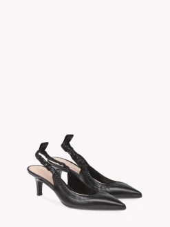 Pumps-Gianvito Rossi ALINA SLINGBACK BLACK LEATHER