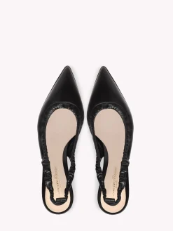 Pumps-Gianvito Rossi ALINA SLINGBACK BLACK LEATHER