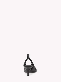 Pumps-Gianvito Rossi ALINA SLINGBACK BLACK LEATHER