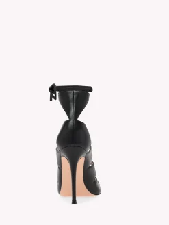Sandals-Gianvito Rossi ANJELICA SANDAL BLACK LEATHER