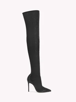 Boots-Gianvito Rossi AURORA CUISSARD BLACK