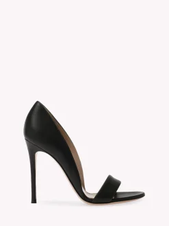 Sandals-Gianvito Rossi BAISER BLACK LEATHER