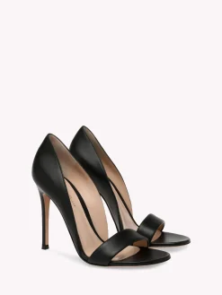 Sandals-Gianvito Rossi BAISER BLACK LEATHER