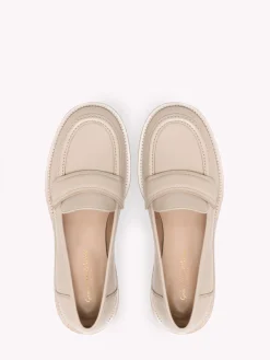 Flats-Gianvito Rossi BEDFORD MOUSSE BEIGE CALF