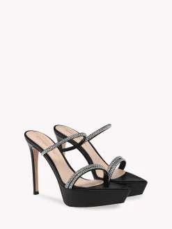 Mules-Gianvito Rossi CANNES PLATFORM BLACK