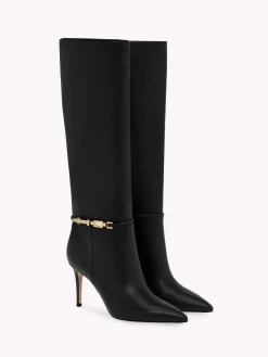 Boots-Gianvito Rossi CARREY 85 BLACK LEATHER