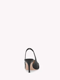 Pumps-Gianvito Rossi CARREY SLING 70 BLACK LEATHER