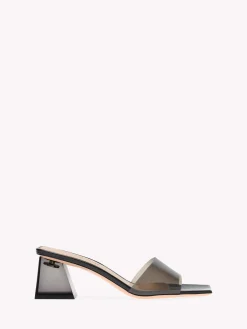 Mules|Plexi-Gianvito Rossi COSMIC BLACK