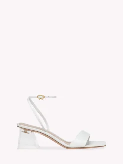 Sandals-Gianvito Rossi COSMIC SANDAL WHITE LEATHER