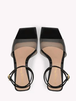 Sandals|Plexi-Gianvito Rossi COSMIC SANDAL 85 BLACK