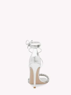 Sandals-Gianvito Rossi CRYSTAL LEOMI SILVER