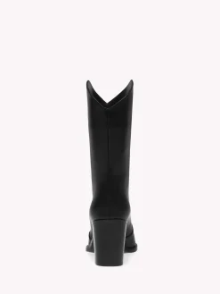 Booties-Gianvito Rossi DENVER BLACK LEATHER