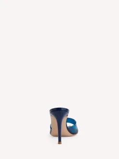Mules|Plexi-Gianvito Rossi ELLE 85 BLUE