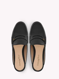 Mules-Gianvito Rossi FLORIO BLACK LEATHER