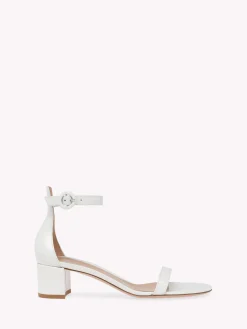 Sandals-Gianvito Rossi GAETA 45 WHITE LEATHER