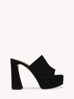 Mules-Gianvito Rossi HOLLY MULE BLACK SUEDE
