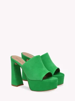 Mules-Gianvito Rossi HOLLY MULE GREEN SUEDE