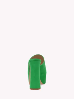 Mules-Gianvito Rossi HOLLY MULE GREEN SUEDE