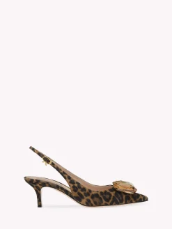 Pumps|Jaipur-Gianvito Rossi JAIPUR SLING 55 LEOPARD PRINT