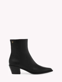 Booties-Gianvito Rossi KINNEY BLACK LEATHER