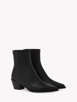 Booties-Gianvito Rossi KINNEY BLACK LEATHER