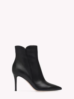 Booties|Signatures-Gianvito Rossi LEVY 85 BLACK LEATHER
