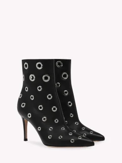 Booties-Gianvito Rossi LYDIA BOOTIE 85 BLACK LEATHER