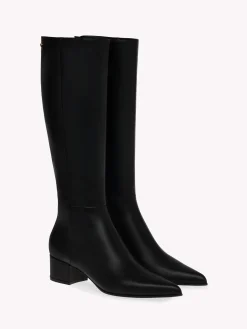 Booties-Gianvito Rossi LYELL BOOT 45 BLACK LEATHER