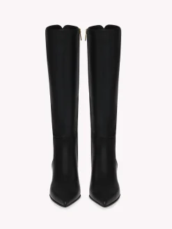 Booties-Gianvito Rossi LYELL BOOT 45 BLACK LEATHER