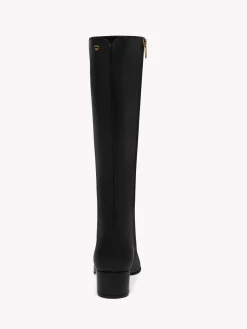 Booties-Gianvito Rossi LYELL BOOT 45 BLACK LEATHER