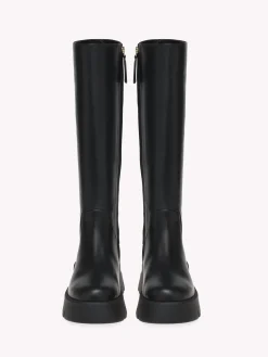 Boots-Gianvito Rossi MONTEY BOOT BLACK LEATHER