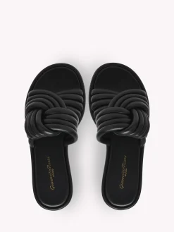 Flats-Gianvito Rossi OTTAVIA FLAT BLACK LEATHER