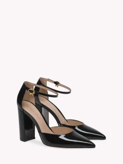Pumps-Gianvito Rossi PIPER ANKLET BLACK PATENT
