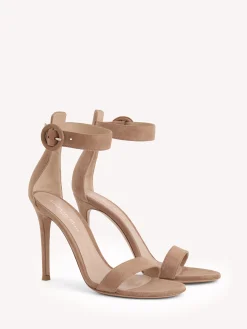 Sandals|Signatures-Gianvito Rossi PORTOFINO 105 PRALINE PINK SUEDE