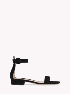 Flats-Gianvito Rossi PORTOFINO 20 BLACK SUEDE