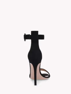 Sandals|Signatures-Gianvito Rossi PORTOFINO 105 BLACK SUEDE