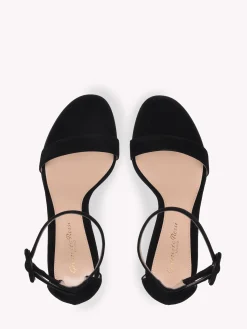 Sandals-Gianvito Rossi PORTOFINO 85 BLACK SUEDE