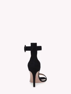 Sandals-Gianvito Rossi PORTOFINO 85 BLACK SUEDE