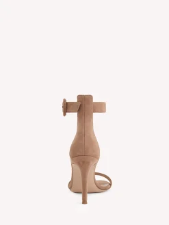 Sandals-Gianvito Rossi PORTOFINO 85 PRALINE PINK SUEDE