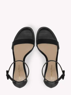Sandals-Gianvito Rossi PORTOFINO 70 BLACK LEATHER