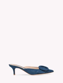 Mules-Gianvito Rossi PORTOFINO MULE 55 BLUE