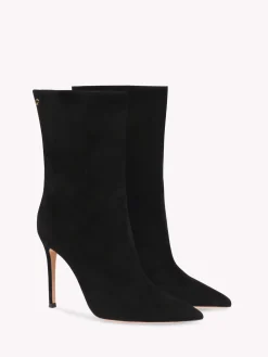 Booties-Gianvito Rossi REUS BLACK SUEDE
