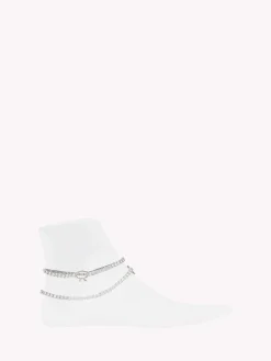 Boots-Gianvito Rossi RIBBON ANKLET SILVER