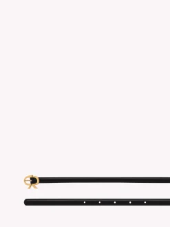 Accessories|Ribbon-Gianvito Rossi RIBBON BELT BLACK LEATHER