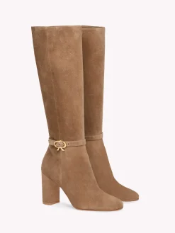 Boots|Ribbon-Gianvito Rossi RIBBON BOOT 85 BROWN