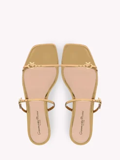 Flats-Gianvito Rossi RIBBON CRUISE GOLD