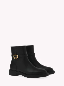 Booties-Gianvito Rossi RIBBON DUMONT 20 BLACK LEATHER