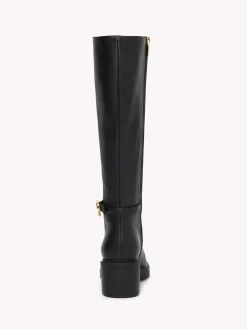 Boots-Gianvito Rossi RIBBON DUMONT BOOT BLACK LEATHER