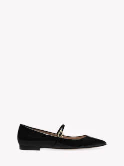 Flats-Gianvito Rossi RIBBON JANE BLACK PATENT